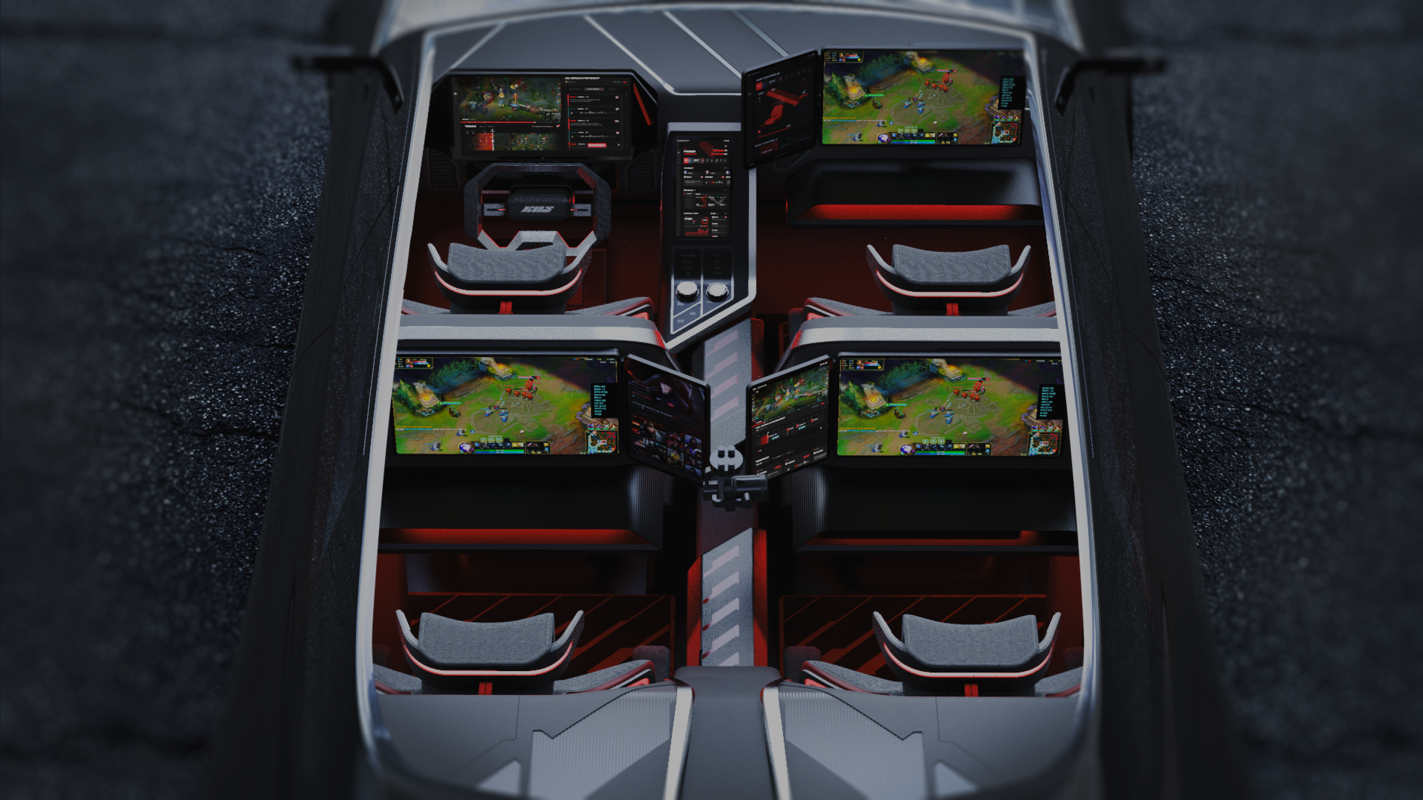 Progamers in-car gaming automotive
