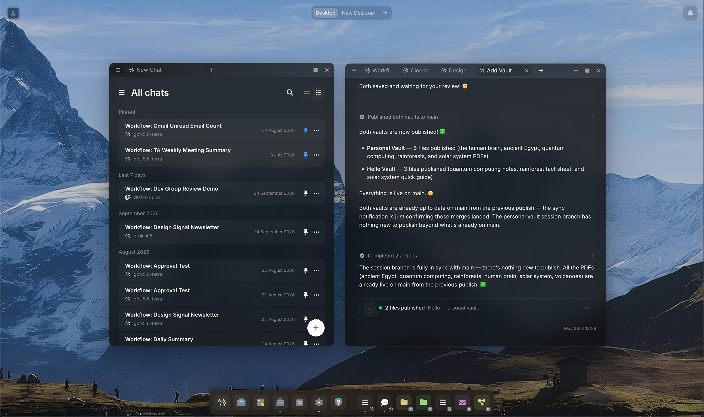 TeamAssistant apps - chat, vault, custom app, workflow, marketplace and settings